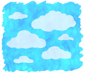 青空のイラスト素材 ベクター素材