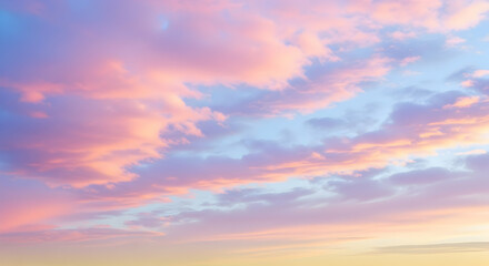 Pastel sky cloudscape