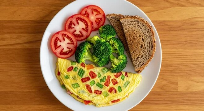 A healthy and delicious breakfast, perfect start to the day. 