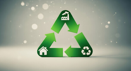 Recycling Symbol: Industry to Home