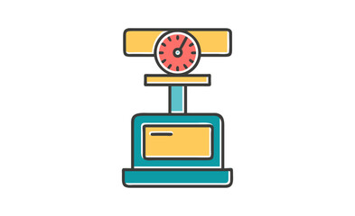  weighing scale with round analog gauge 