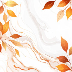Fototapeta premium Autumn Marble Background – Copper & Amber Veins with Cozy Fall Aesthetic