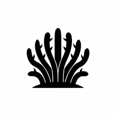 unique Tumbleweed silhouette illustration isolated on white background