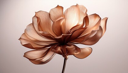 a brown flower with a brown stem