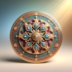Premium Wheel Adorned with Colorful Stones Illustration