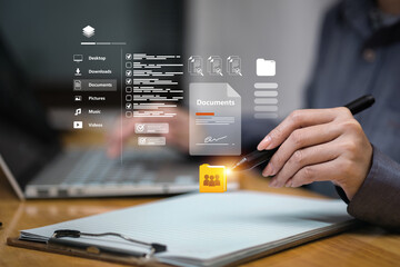 Digital Document Management and Organization System Concept