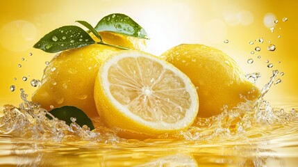 A close up of a lemon with its peel still attached