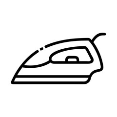  Steam iron line icon