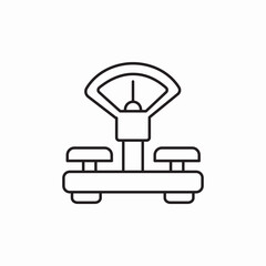grocery scales icon sign vector