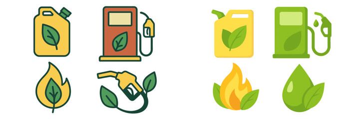 Visual representation of eco-friendly fuel concepts showcasing sustainability in energy sources and transportation options
