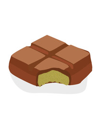 Dubai Chocolate Bar with green pistachio kadayif filling