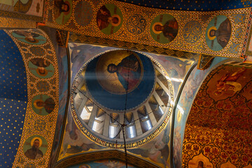 Frescos and murals inside the Sioni Cathedral, in Tbilisi