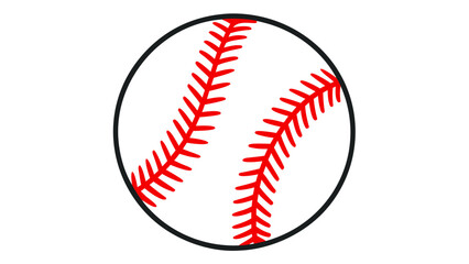 baseball ball isolated on white