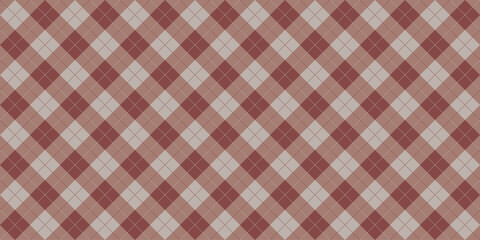 Seamless festive argyle pattern in red for holiday design