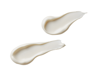 cream on white background
