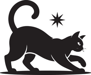 cat silhouette vector illustration design