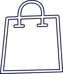 Shopping bag icon isolated on a white background vector illustration