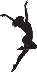 dancer silhouette vector illustration design