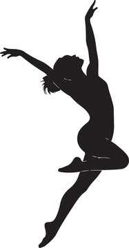 dancer silhouette vector illustration design