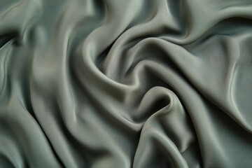 Obraz premium Draped, smooth, gray fabric texture