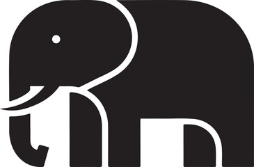 elephant silhouette vector illustration design