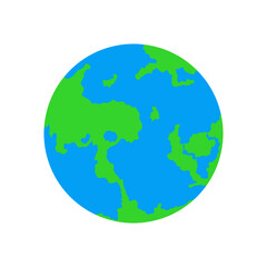 Earth Globe Vector Illustration