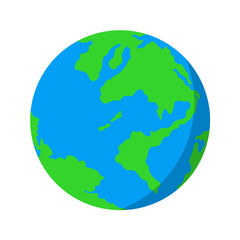 Earth Globe Vector Illustration