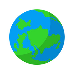Earth Globe Vector Illustration
