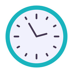 Wall Clock Timepiece Minimalist Home Decor Hour Illustration