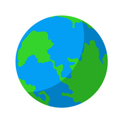 Earth Globe Vector Illustration