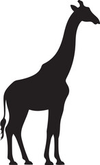 giraffe silhouette vector illustration design