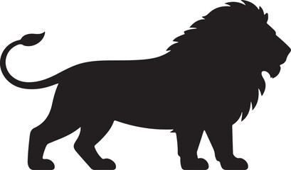 lion silhouette vector illustration design