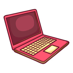 laptop with a red ribbon