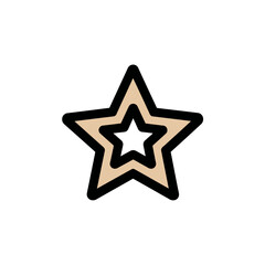 Fototapeta premium Layered star shapes glow brightly on white backdrop
