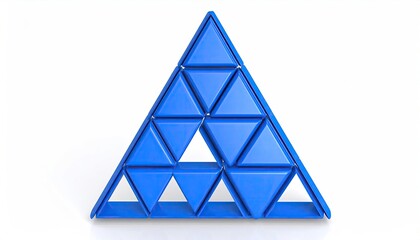 Blue triangular puzzle