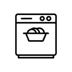 Oven line icon