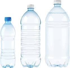 Realistic Plastic Water Bottle Collection 1