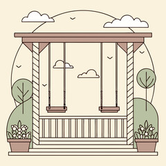 vector illustration of a window