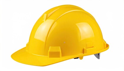 Fototapeta premium Bright yellow safety helmet