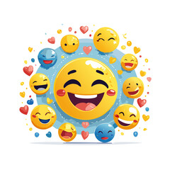 emoji,emojis,smiley,smile,faces,emoticons,cartoon,happy,funny,expressions,yellow face,emoji day,world emoji day,july 17,celebration,festival,joy,emotion,feeling,digital art,emoji character,cheerful,ve