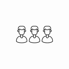 group people icon sign vector