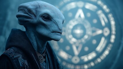 Cinematic 3D Illustrations of Extraterrestrial Life, Mysterious Aliens, and Futuristic UFO Spaceships in Dark Atmospheric Sci-Fi Worlds for Concept Art, Posters, and Digital Storytelling