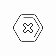 stop prohibited icon sign vector