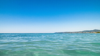 Sea coast in Vada, Tuscany, Italy.