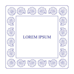 Vector illustration of seashell frame. Artistic hand-drawn border with marine life, beach, and ocean elements.