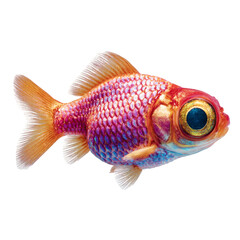 goldfish isolated on white