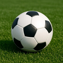 Fototapeta premium soccer ball on grass
