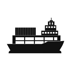 Obraz premium silhouette of a ship