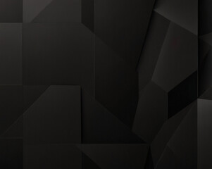 Intricate interplay of shadows and shapes in a dark geometric landscape inviting contemplation and creative inspiration