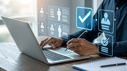 AI Recruitment, Digital Hiring, and HR Tech Innovation: A Futuristic Interface for Smart Talent Acquisition

